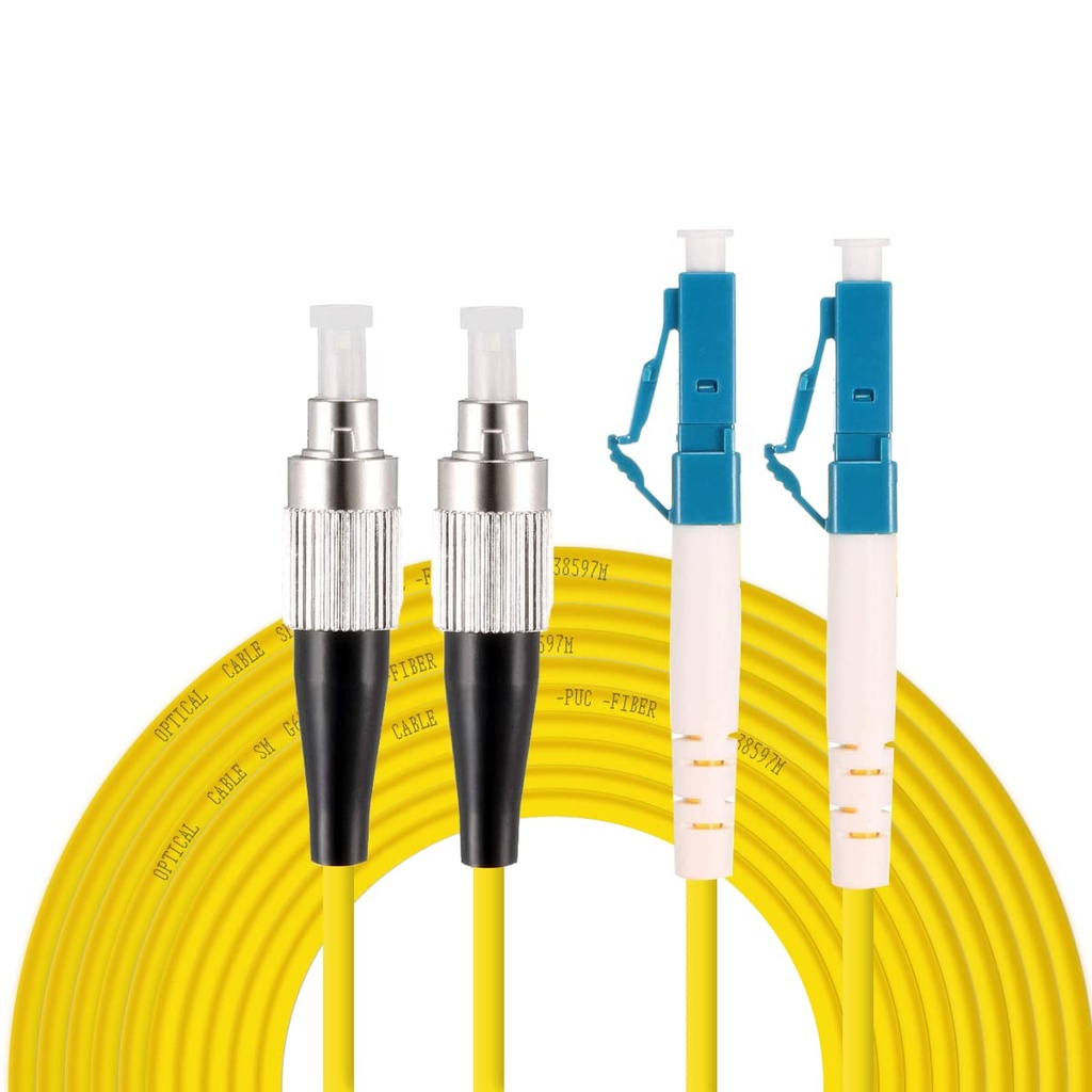 Job Lot of 36 x EDIONS LC to ST Fiber Patch Cable, 5M(16.4ft) Single Mode Duplex Fiber Jumper 9/125um OS1 LSZH