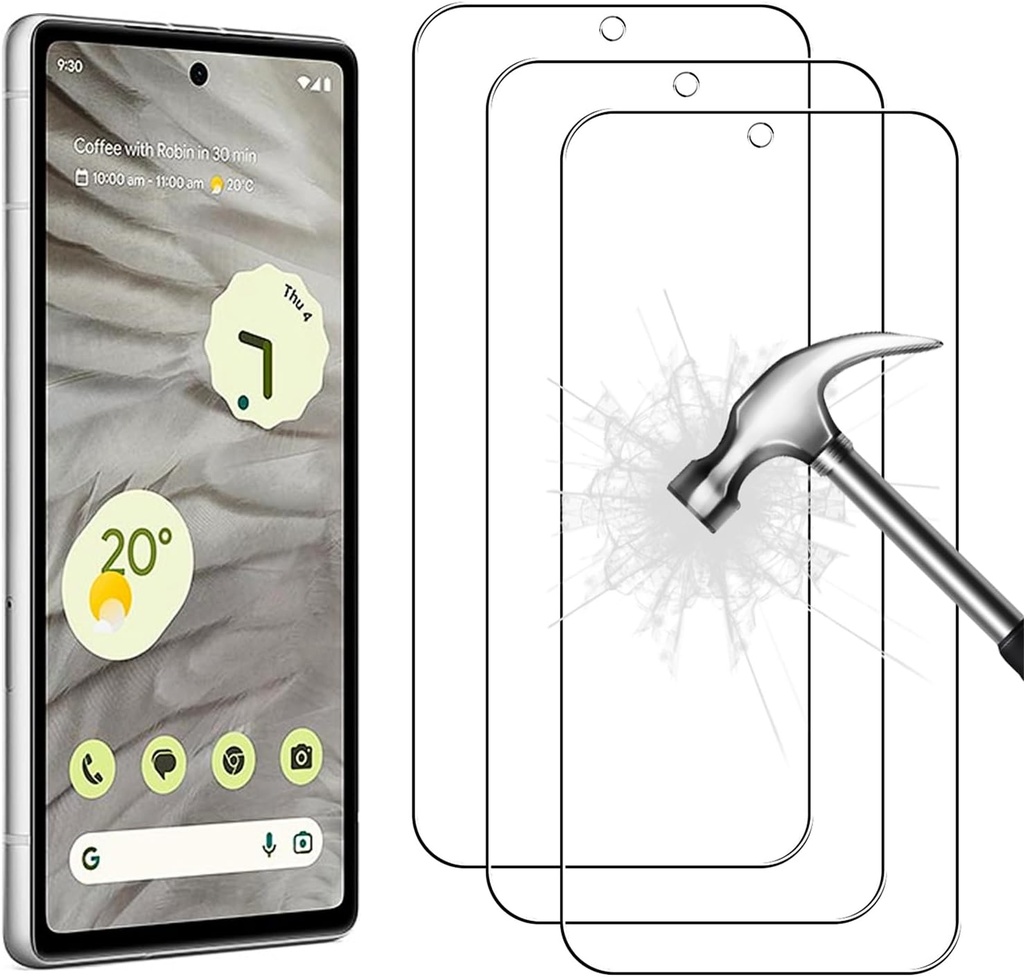 Job Lot of 53 x AHABIPERS 3 Pack Tempered Glass for Google Pixel 7A Screen Protector with Positioning Aid