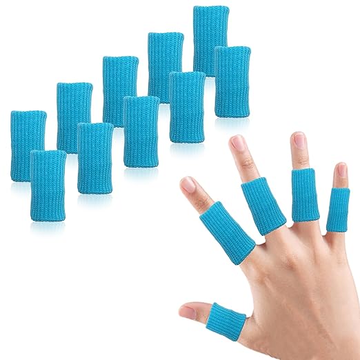 Job Lot of 5 x EDNYZAKRN 20Pcs Finger Compression Sleeves Support, Finger Sleeve Protectors Cots Thumb Brace