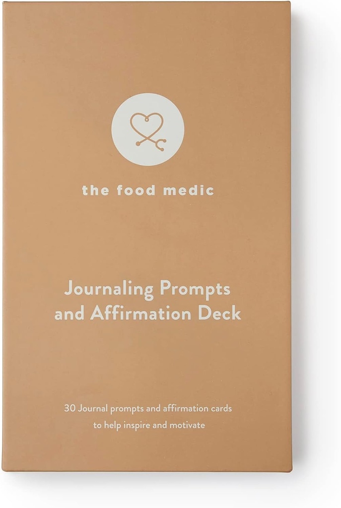 Job Lot of 5 x Mal Paper x The Food Medic Journal Prompts and Affirmation Card Deck with Wooden Stand - 30 H