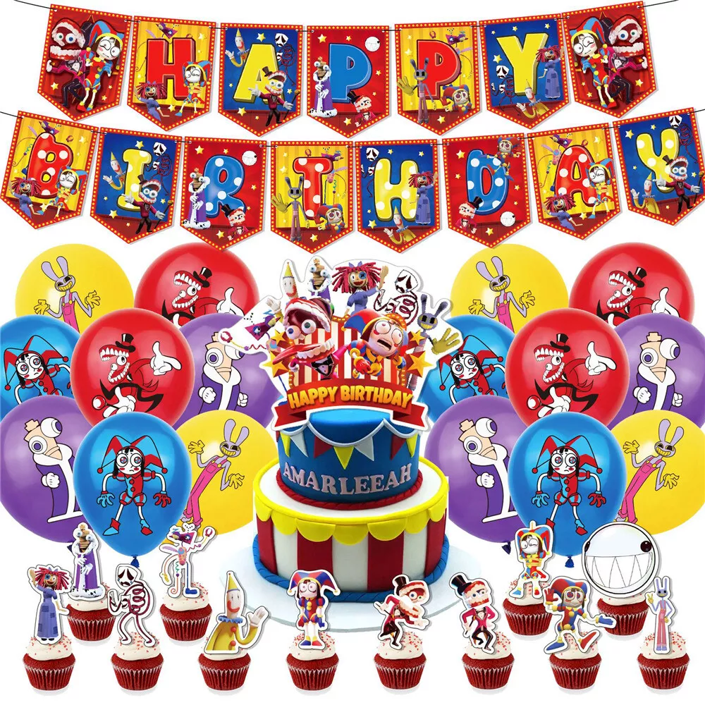 Job Lot of 30 x Party Decorations Birthday Party Supplies include cake caps, Latex Balloons