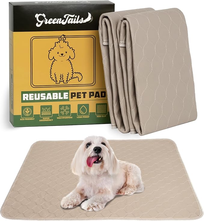 Job Lot of 93 x GreenTails Washable Puppy Pads, 2 Pack, 70x100 cm, Large Reusable Dog Training Pads, Super Absorbent Waterproof Pee Pads for Dogs