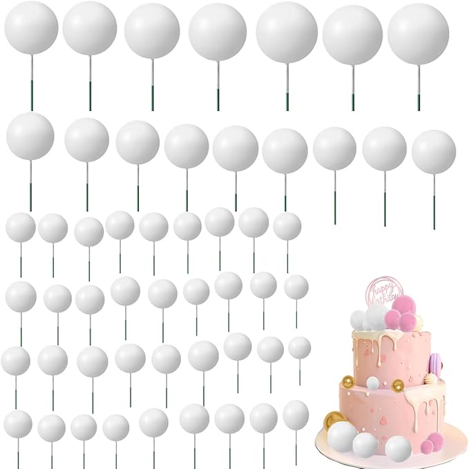 Job Lot of 20 x 90PCS Balloon Cake Topper, Ball Cake Decorations Mini Cake Topper Balloon DIY Cake Insert Cu