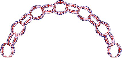 Job Lot of 350 x Union Jack Paper Chains