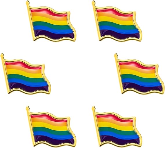 Auction Lot - 19 x Brand New 6 Packs Pride Pin LGBT Pride Badges 
