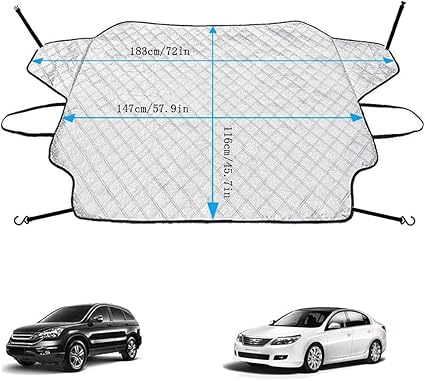 Job Lot of 34 x Car Windscreen Cover, 4 Layers Thick Car Front Windshield Snow Cover for Protection Windshield and Wiper Away From Ice Snow, Leaves and Rain, 116*147cm.