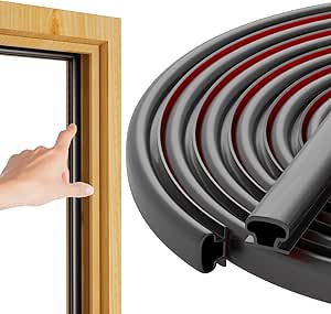 Job Lot of 26 x 7M Draught Excluder for Doors Windows, Weather Stripping Door Seal Strip, D-Shape Self-Adhes