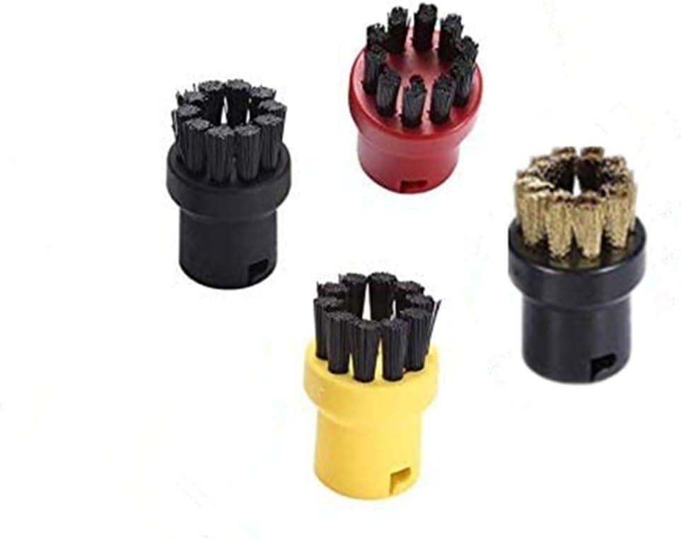 Job Lot of 32 x 4 Pack Nylon Round Brushes Nozzle Attachment for Karcher Steam Cleaner SC1 SC2 SC3 SC4 SC5