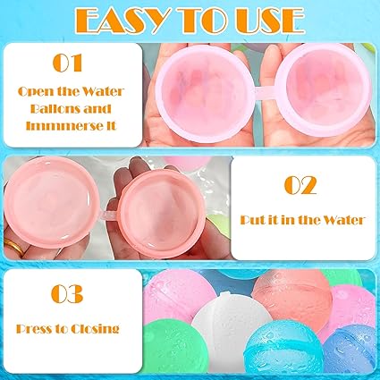 Auction Lot - 32 x Brand New 10Pcs Reusable Water Balloons