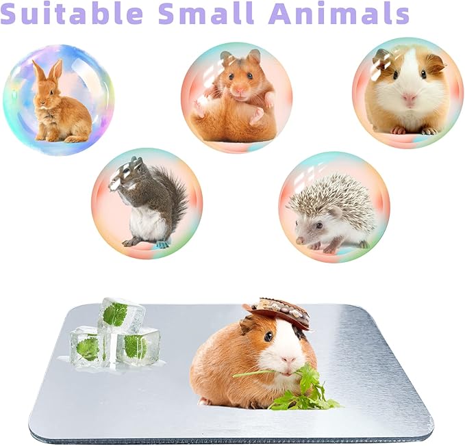 Job Lot of 12 x Cooling Mat for Hamster - 7.9 * 5.5 In,Pet Cooling Pad for Puppy Guinea Pig Bunny Kitten