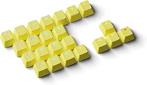 Job Lot of 8 x HK Gaming Rubber Keycaps Set | Anti-Slip Texture | Doubleshot Backlit Keycap Set | 23 Keys OEM Profile Key Set