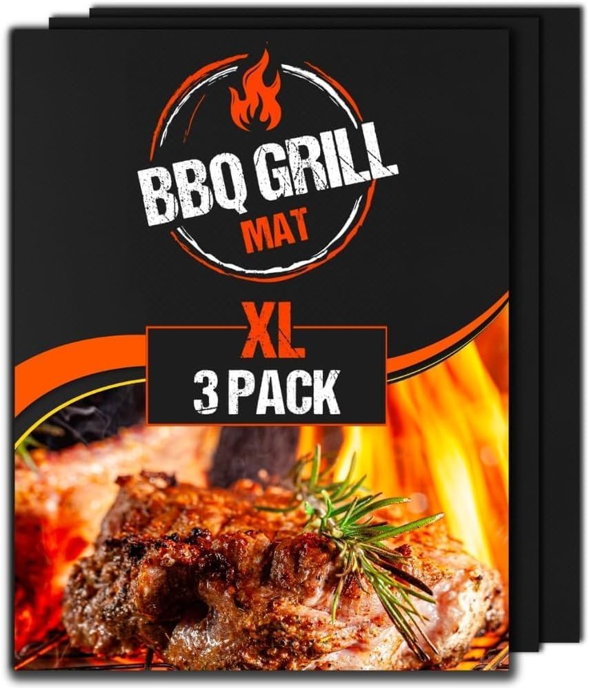 Job Lot of 47 x Extra Large BBQ Grill Mat by Linda's Essentials (3 Pack) - Reusable Non Stick Heat Resistant