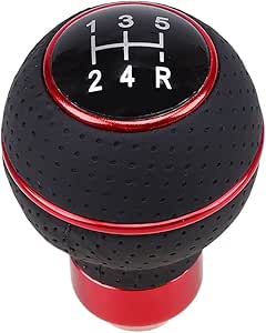 Job Lot of 12 x Possbay 5 Speed Gear Shift Knob Universal Manual Gear Shifter Stick Aluminium Alloy with 3 Adapters 8mm 10mm 12mm（Black and Red）