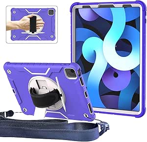 Job Lot of 8 x iPad Air 5th/4th Generation Case 10.9'' 2022/2020, TrendGate Shockproof iPad Pro 11 Inch Case with screen protector/shoulder strap/360° rotating hand strap