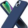 Job Lot of 13 x ORNARTO Compatible with iPhone 14 Plus Case 6.7", Slim Liquid Silicone 3 Layers Full Covered Soft Gel Rubber Case Cover 6.7 inch- Dark Blue 