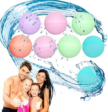 Job Lot of 21 x YUDANSI 5Pck Reusable Water Balloons, Water Bombs For Boys Girls Summer Splash Water Fight Game, Splash Fun Water Balls Beach Party Toys, Kids Adults Interactive Outdoor Garden Toys