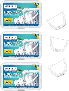 Job Lot of 14 x Ultraclean Access Flosser Mint Refill Heads 54 Count (Pack of 3)