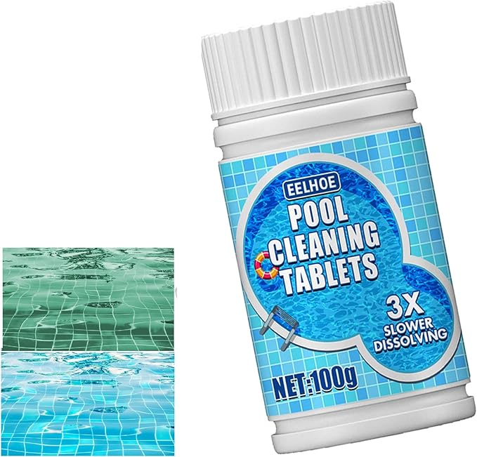 Job Lot of 26 x Pool Cleaning Tablets, Magic Pool Cleaning Tablets, Instant Pool Cleaning Tablets for Swimming Pool, Pool Cleaning Tablets for Swimming Pool Spa, Hot Tub Chlorine Tablets 100g