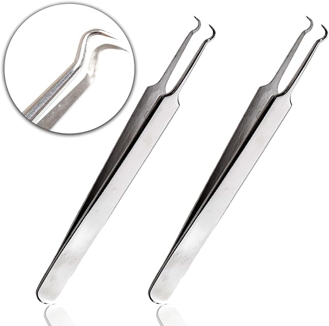 Job Lot of 47 x VAGA Anti-Impaction Tweezers Set Removes Perfect Precision, Blackhead Extractor, Pores, Leaves Face Clean, Grain Remover, Mud, Stainless Steel 2