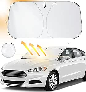 Job Lot of 13 x Ventdest Car Windshield Sun Shade, Block UV Rays Sun Visor Protector, Front Window Sunshades, Foldable Car Windscreen Sunshade to Keep Vehicle Cooler, Easy to Use (137 x 70 cm)