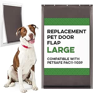 Job Lot of 18 x Impresa - Large Replacement Pet Door - Flexible Doggie Door Flap for Small, Medium, and Big Dogs and Cats - Weather Resistant - (10 1/8 x 16 7/8 Inches)