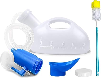 Job Lot of 11 x Portable Urinal, 2000ml Large Capacity Unisex Urinal Leak-Proof Lid, Suitable for Bedridden Patients, Camping and Car Travel