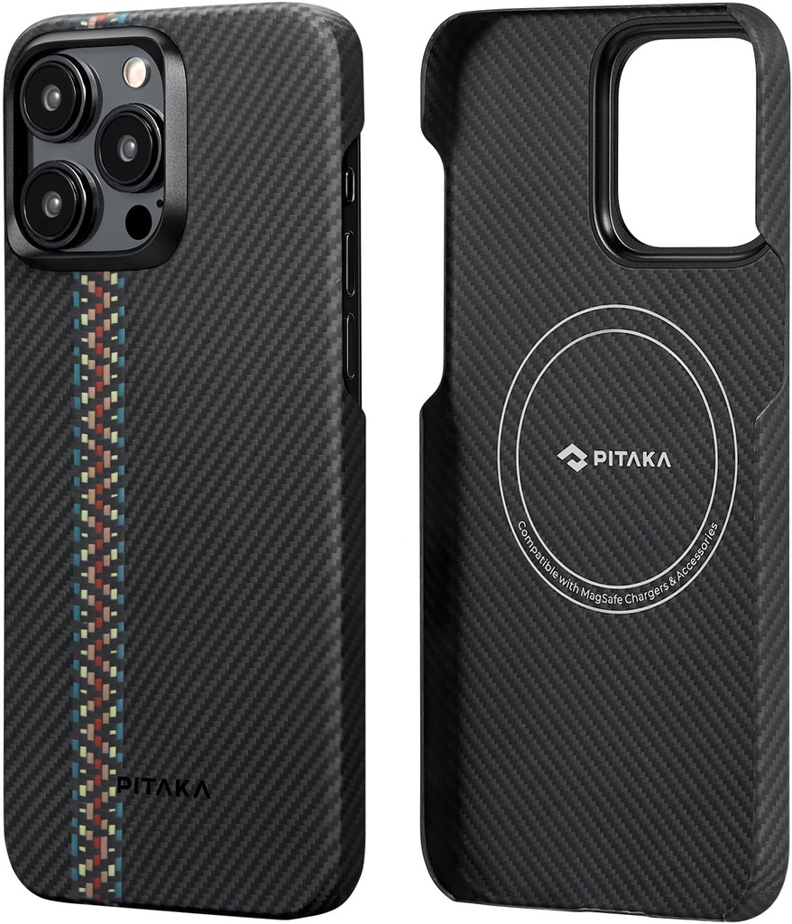 PITAKA Magnetic Case for iPhone 15 Pro Aramid Fibre Ultra Slim and Light Protective Case 