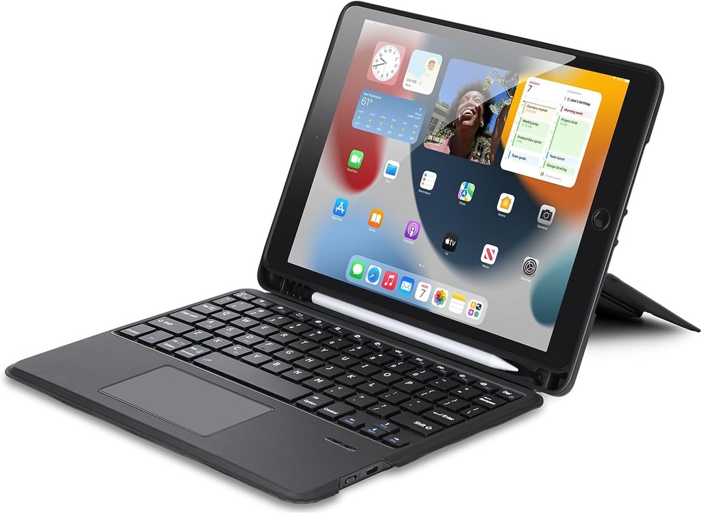 DUX DUCIS iPad Keyboard Case 9th/8th/7th Gen/iPad Pro 2017/Air 3 with Multi-Touch Trackpad