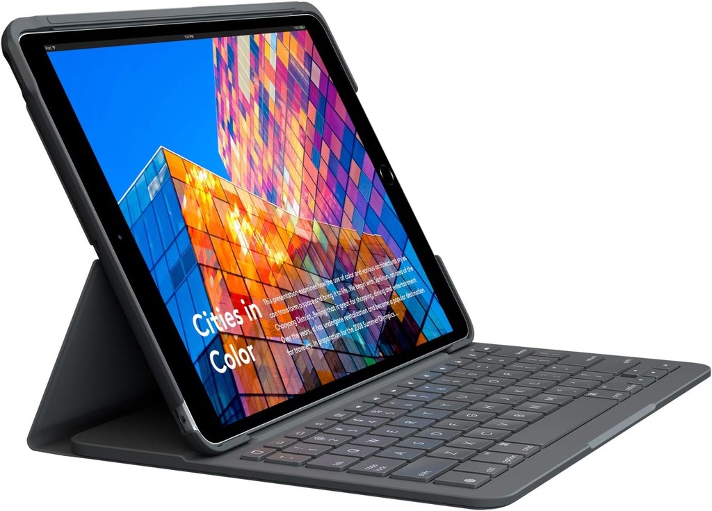 Logitech Slim Folio - iPad Air (3rd Generation) Keyboard Case with integrated wireless keyboard