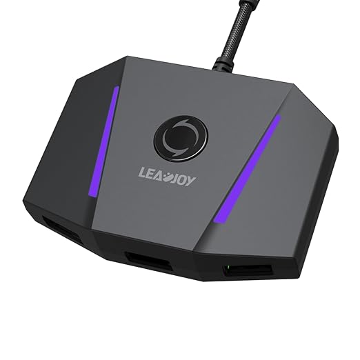 leadjoy VX2 AimBox Keyboard Mouse Adapter for PS4, Xbox One, Xbox Series X/S, Nintendo Switc