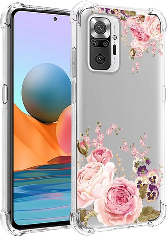 Jhxtech Phone Case for Redmi Note 10 Pro/Redmi Note 10 Pro Max M2101K6G girls women