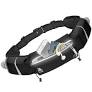 Athle Running Belt - 2 10oz Water Bottles, Large Fanny Pack Pocket Fits All Phones and Wall