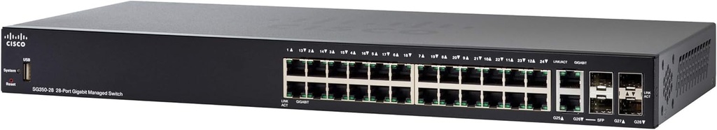 Cisco SYSTEMS SG350-28-K9-EU SG350-28 28-PORT GIGABIT MANAGED SWITCH