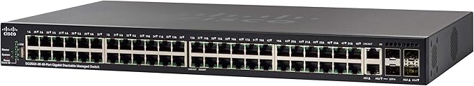 Cisco SG350X-48 Stackable Managed Switch | 48 Gigabit Ethernet (GbE) Ports | 2 x 10G Combo