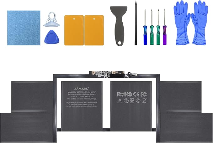 ASMARK Macbook Pro A1707 Battery Replacement for 15-inch 2016-2017 A1820 Battery