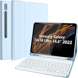 KBCASE Backlit Keyboard Case with Touchpad for Samsung Galaxy Tab S8 Ultra 14.6 Inch 2022 