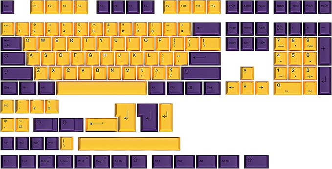 Dye Sublimation Keycaps | Cherry Profile for Custom Mechanical Keyboard | 139 Keys (LA)