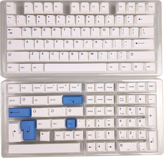 Dye Sublimation Keycaps | Cherry Profile for Custom Merchanical Keyboard | 139 Keys (BoW)