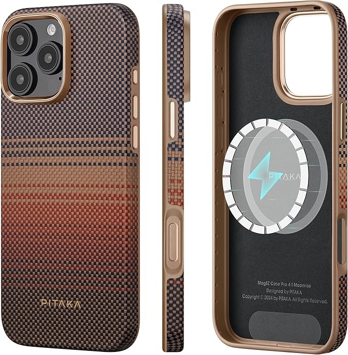 PITAKA Magnetic Protective Case for iPhone 16 Pro Max Lightweight and Thin Military Grade 