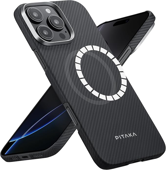 PITAKA Magnetic Protective Case for iPhone 16 Pro Max Lightweight and Thin Military Grade 