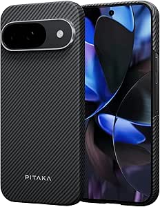PITAKA Magnetic Case for Google Pixel 9/9 Pro Slim and Lightweight Ultra Thin Aramid Fibre
