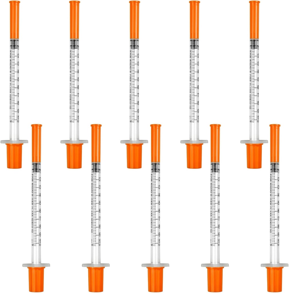 Job Lot of 190 x 1ml Syringe 30G*8mm Individually Sealed Multifunctional Measuring Feeding Pets Syringes