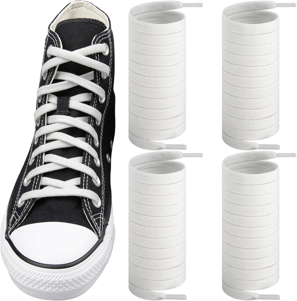Job Lot of 20 x 2 Pairs Elastic No Tie Shoelaces Replacement Stretchy Bungee Laces for Converse Low High 
