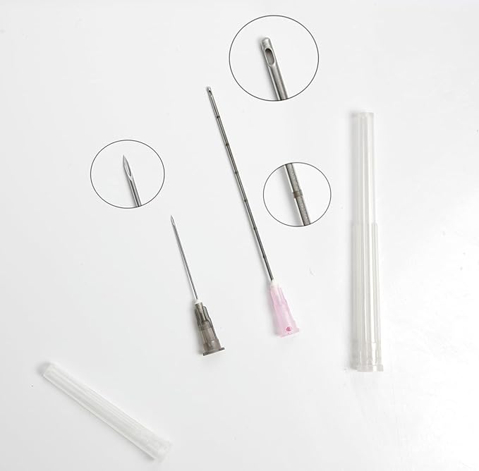 50packs/Box Micro Blunt Ultra-fine Stainless Steel Dispensing Accessories Industrial Pipes