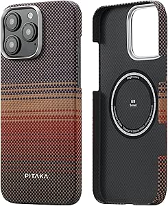 PITAKA Magnetic Case for iPhone 16 Pro Max Lightweight and Slim Aramid Fibre Protective Case