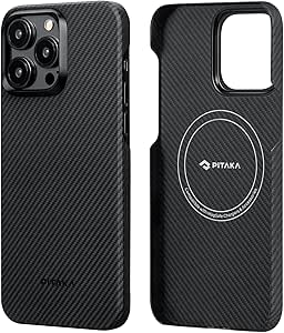 PITAKA Magnetic Case for iPhone 15 Pro Max Aramid Fibre Compatible with MagSafe Ultra Slim