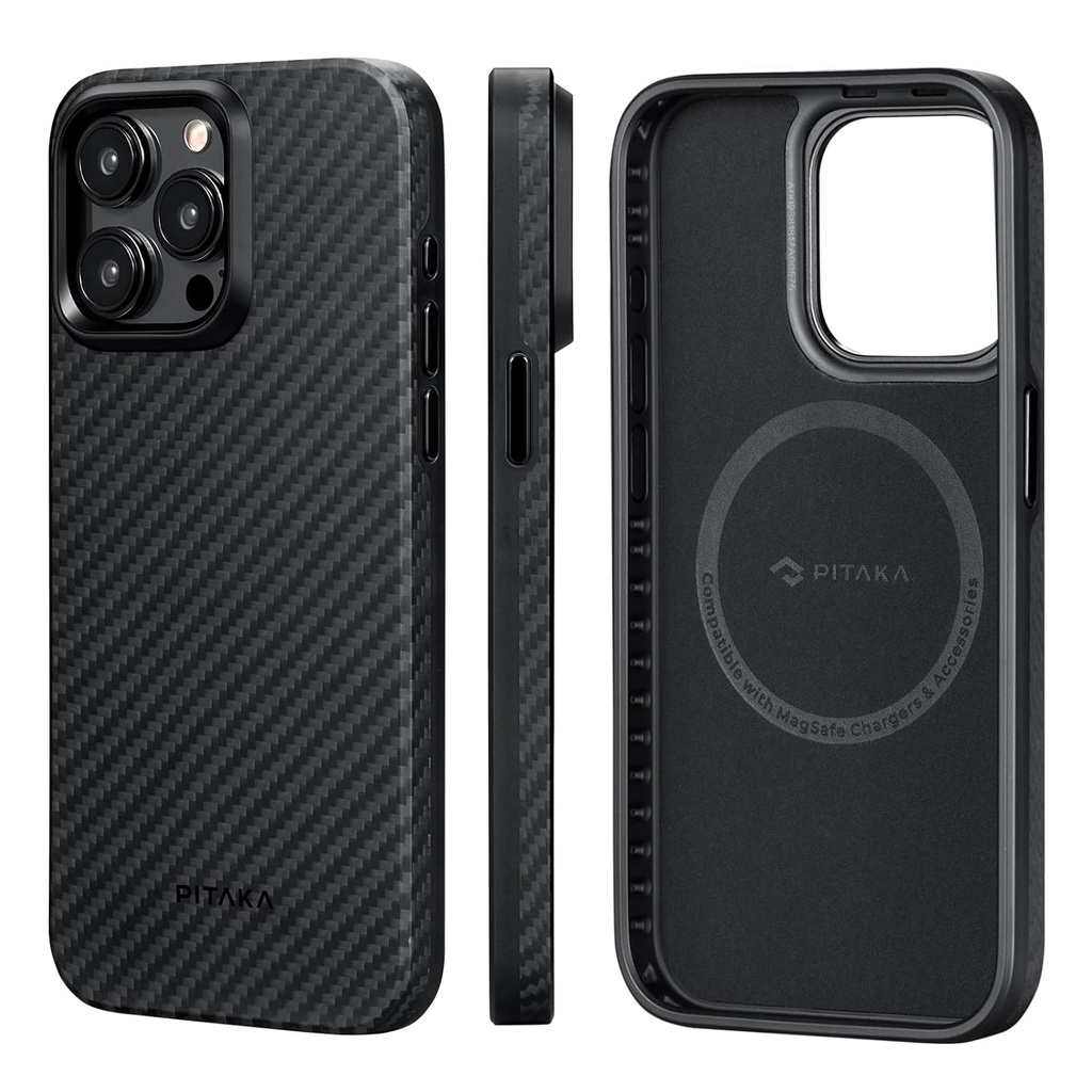 PITAKA All-around Protective Case Compatible with iPhone 15 Pro - Shockproof Case Compatible