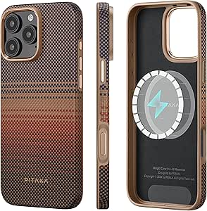 PITAKA Protective Case for iPhone 16 Pro Military Grade Magnetic Shockproof Case Fully Pack