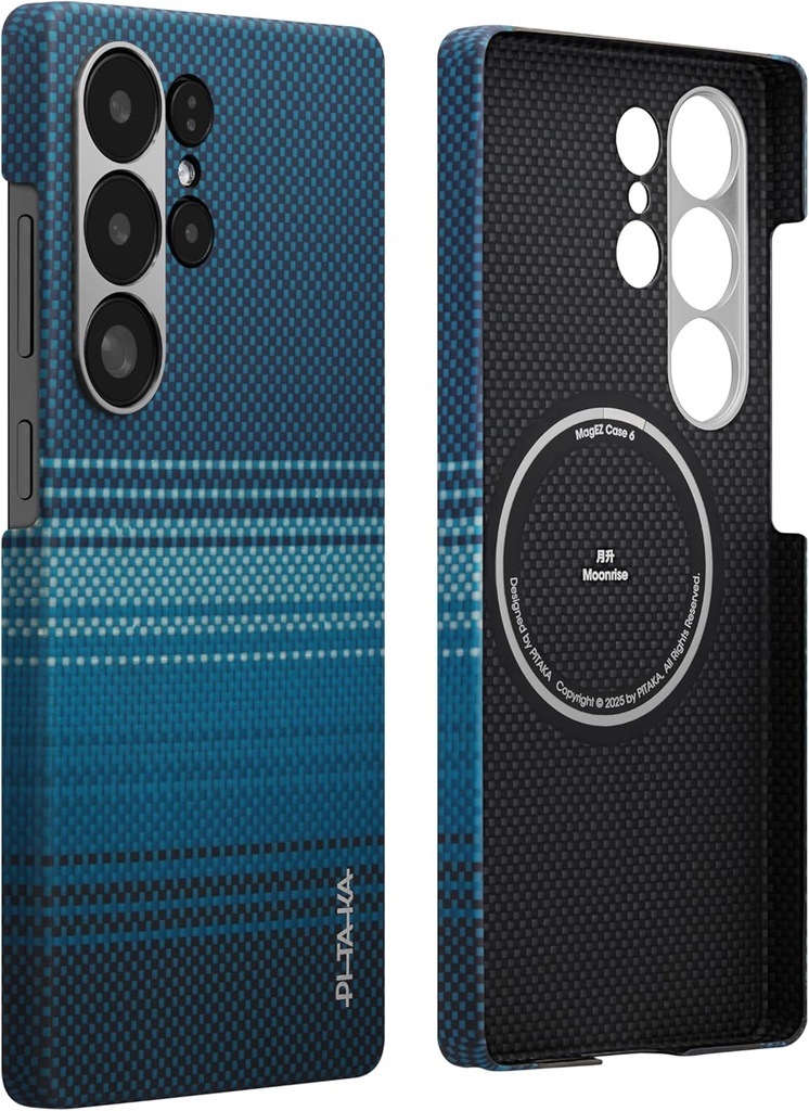 PITAKA Samsung Galaxy Magnetic S25 Ultra Case Super Thin and Light Aramid Fibre Rugged Case