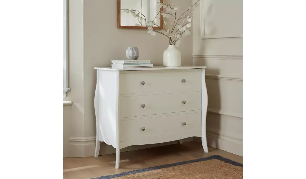 AH Amelie 3 Drawer Chest White